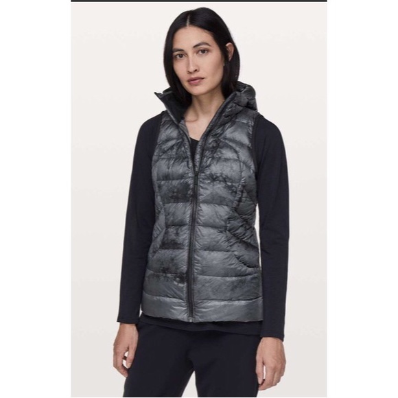 LULULEMON PACK IT DOWN Melanite Down Vest Sz2 NEW - Picture 3 of 8